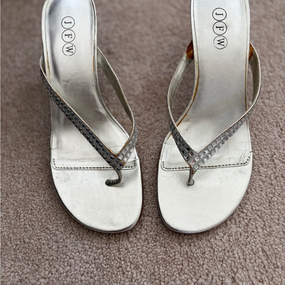 JFW Women's Elegant Silver Sandals